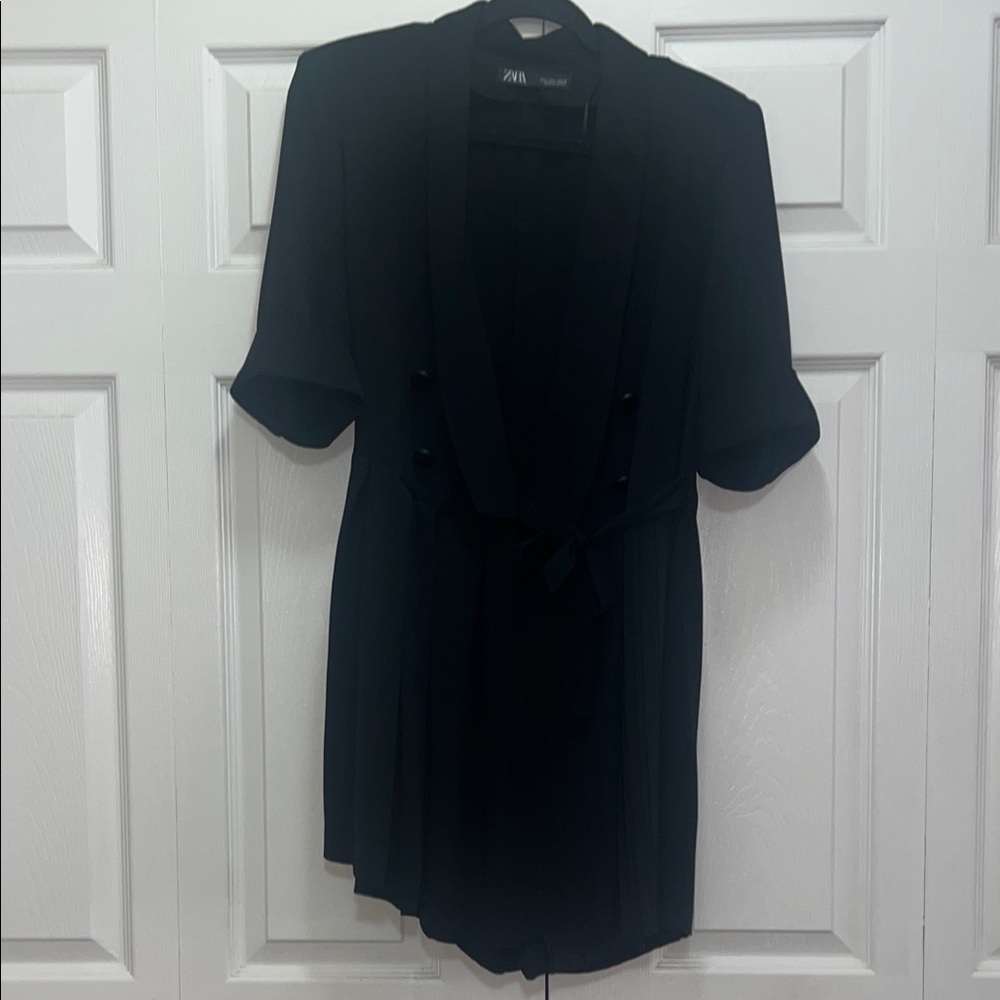 Zara Elegant Black Mini Dress